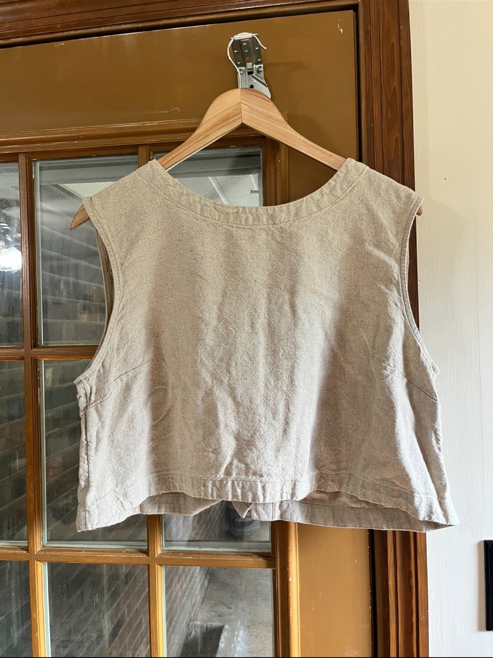 a new day Neutral Taupe Sleeveless Crop Tank Top - Picture 1 of 3